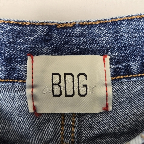 OU BDG A-Wide Acid Wash High Rise Rigid Denim Wide Leg 90’s Y2K Jeans 28 - Picture 6 of 10